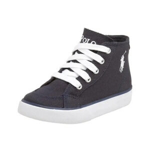 Polo Ralph Lauren Brisbane Hi 91691 Kids Sneaker Navy Size 1.5